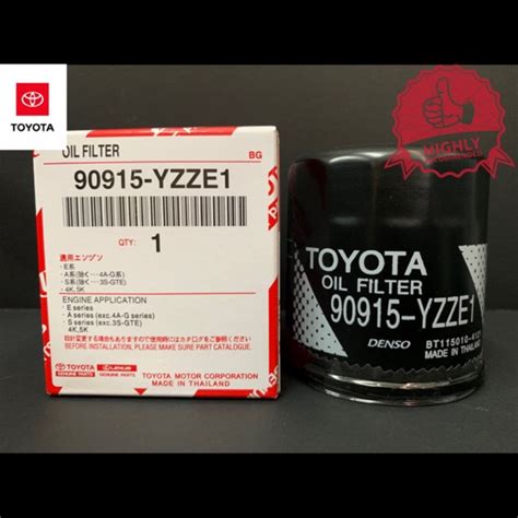 Shop k&n replacement air filters for your toyota vios now from the official k&n online store. Original Toyota Oil Filter 90915-YZZE1 - Camry / Altis ...