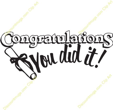 Congratulation Clipart Congratulations You Did It Graduation