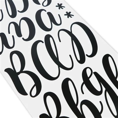 Black Hand Letter Alphabet Stickers By Recollections™ Letters