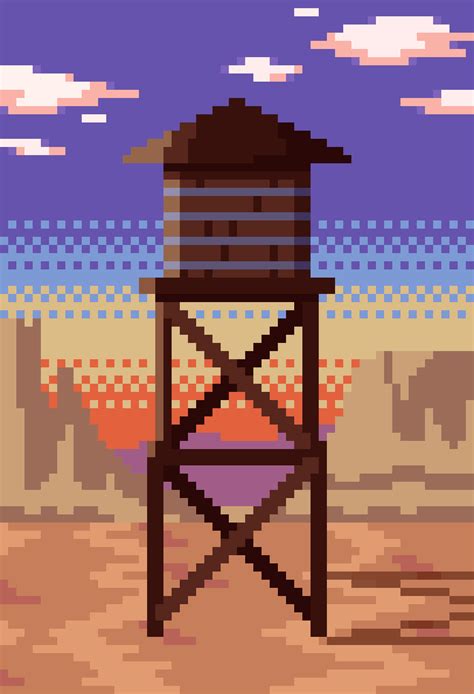 Rustic Water Tower By Retro Phantom On Newgrounds