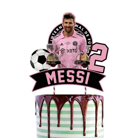 Messi Cake Topper Birthday Etsy Uk