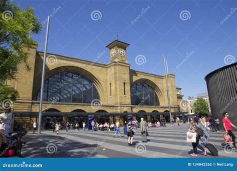 Exterior Of Kings Cross Railway Station London Editorial Photography