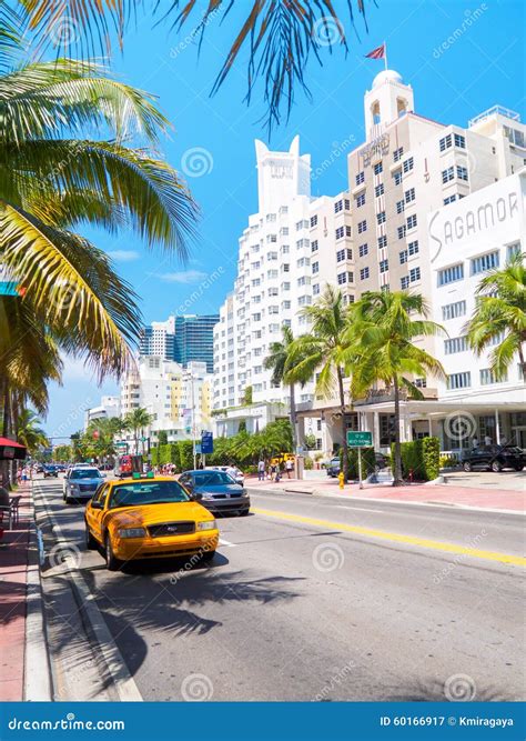 Hotels At Collins Avenue In Miami Beach Editorial Photography Image