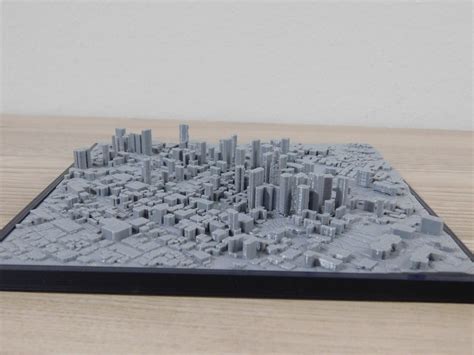 3d Printed Model Of Downtown Los Angeles 3d Printed City Etsy Uk