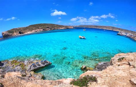 The Blue Lagoon Comino Malta Only Accessible By Boat Oc Rpics