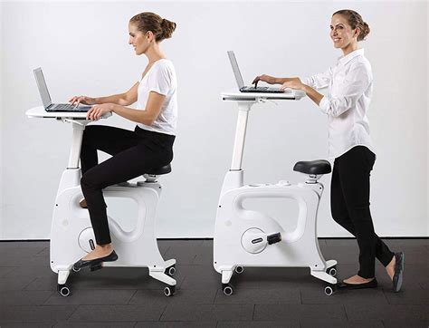 This Exercise Bike Has A Desk That Lets You Be Active While You Work Or