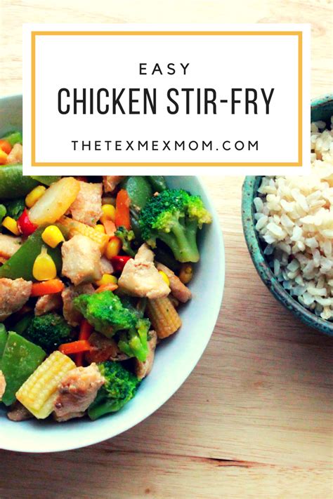 Easy chicken asparagus stir fry recipe is the perfect stir fry recipe. Easy Chicken Stir-Fry - The Tex-Mex Mom