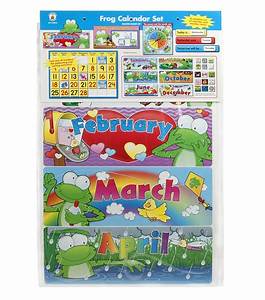 Carson Dellosa Frog Calendar Bulletin Board Set Teacher Supplies