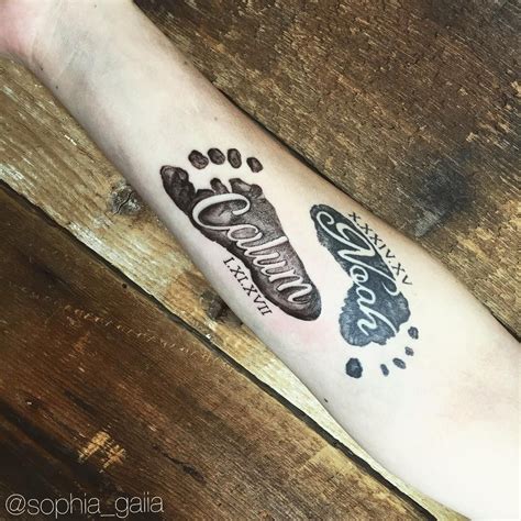 Baby Footprint Tattoos Popsugar Moms Baby Tattoo For Dads Tattoos