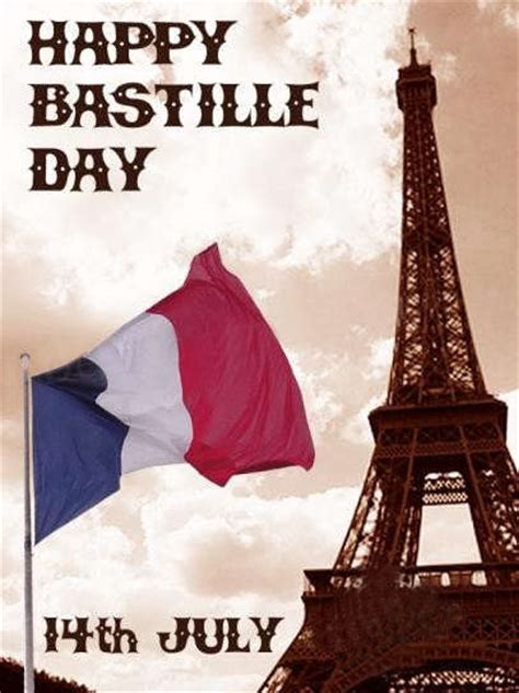 Happy Bastille Day 14th July Wishes Graphic