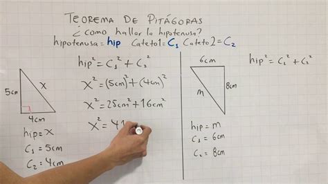 Teorema De Pitágoras Como Hallar La Hipotenusa De Un Triángulo