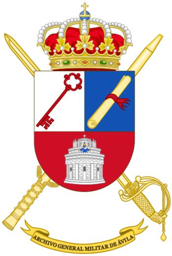 escudo de general military archive of Ávila spanish army arms crest of general military