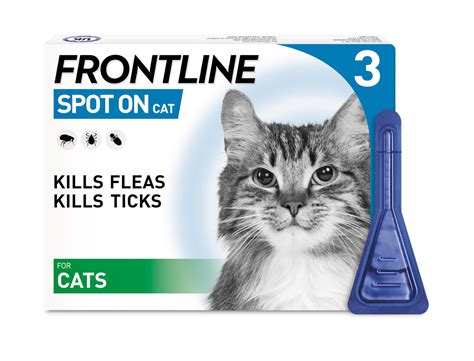 Frontline Spot On Flea And Tick Treatment Cat 3 Pack