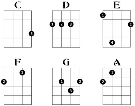 Basic Ukulele Chords For Beginners Guitar Tunio