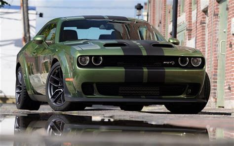 2019 Dodge Challenger Srt Hellcat Redeye Widebody Green Black