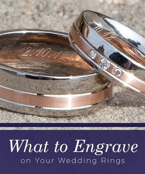 What To Engrave On Your Wedding Rings Engraved Wedding Rings Wedding
