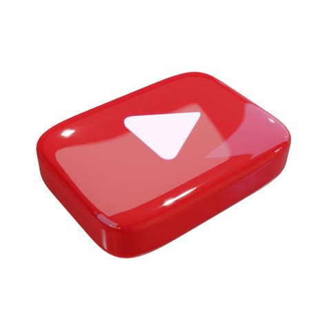 Glossy Youtube 3d Render Icon 9826622 Png