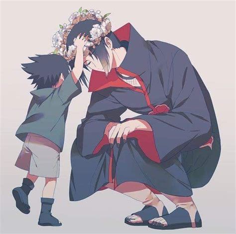 Beautiful Itachi And Sasuke Uchiha Fanart ️ ️ ️ So Cute Brothers