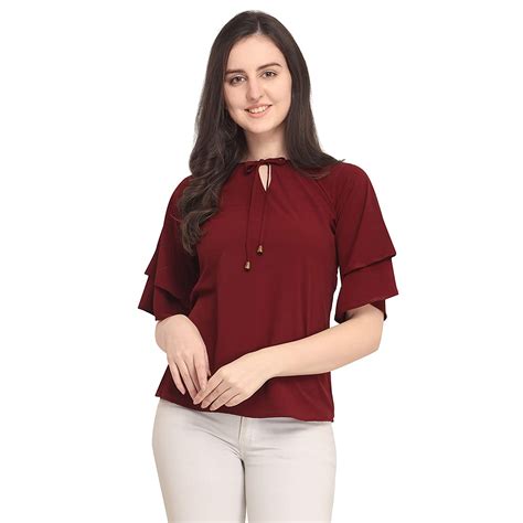 Best Women Top With 34 Sleeves For Fancy Topstylish Top Top For Women