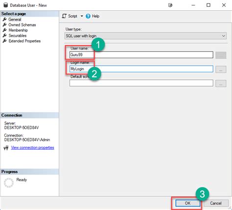 Login How To Create New User For Sql Server Management Studio The