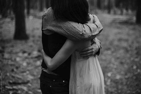 Couple In An Intimate Hug Embrace In Yosemite By Stocksy Contributor Jess Craven Stocksy