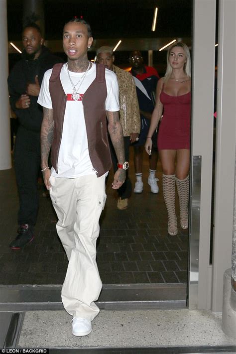 Tyga Is Spotted With A Busty Mystery Blonde At Lax Daily Mail Online