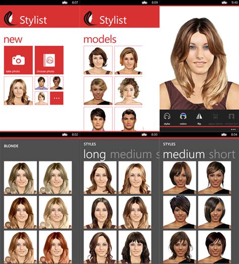 Find hairstyle try on app. Stylist lets you try out new hair styles on your Windows ...