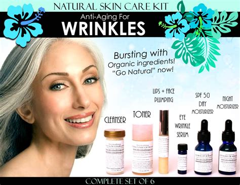Natural Skin Care Kit Anti Aging For Wrinkles Anti Wrinkle Complete Set