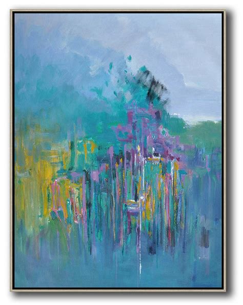 Oversized Abstract Landscape Paintingmodern Art Abstract Paintingblue