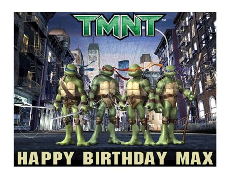 Tmnt Teenage Mutant Ninja Turtles Frosting Cake Topper On Popscreen
