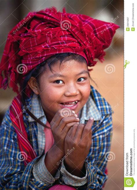 Pa O Tribe Girl Myanmar Editorial Photography Image 23014267