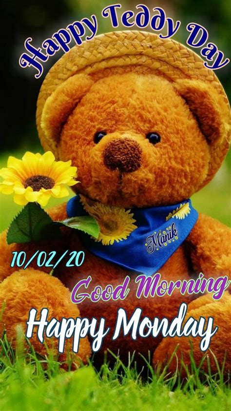 Pin By Manik On Good Morning In 2020 Happy Monday Teddy Teddy Bear