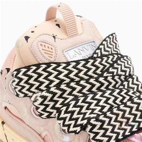 Gallery Dept X Lanvin Pinkmulticolour Curb Sneakers Thedoublef
