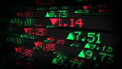 Stock Market Tickers Price Data Animation Stock Footage Video 1764728