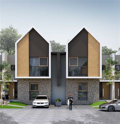 Desain arsitektur tampak samping bangunan rumah modern tropis kontemporer di malang jawa timur. Project Tropical Modern House desain arsitek oleh Small ...