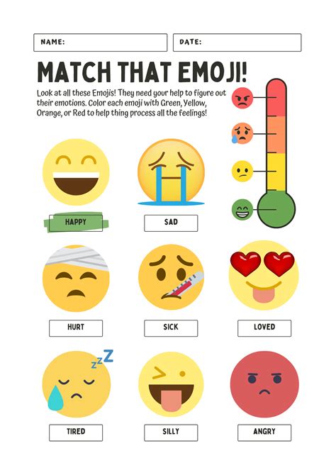 Match That Emoji Social Emotional Learning Made By Teachers