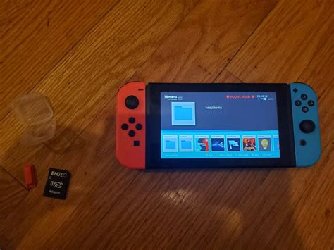Nintendo Switch Bundle With Neon Red And Blue Joy Cons Hackable See