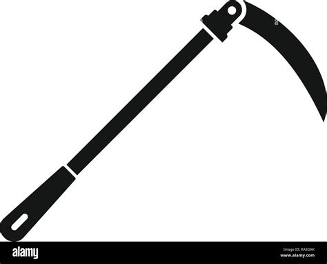 Hand Scythe Icon Simple Illustration Of Hand Scythe Vector Icon For