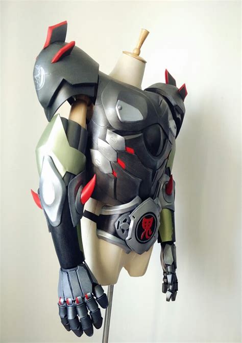 Overwatch Genji Skin Oni Cosplay Armor Costume For Sale On