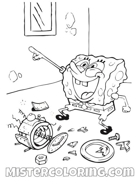 Spongebob squarepants, arguably the funniest cartoon ever created, wins so many hearts kids and adults. Spongebob Squarepants Coloring Pages For Kids — Mister ...