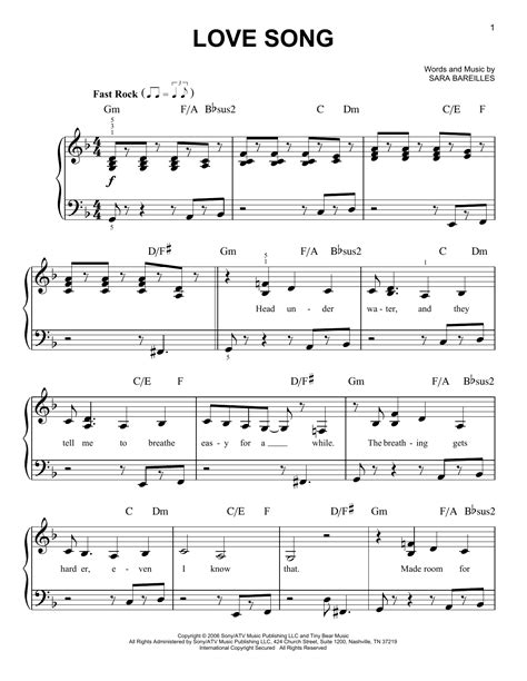 This Love Piano Sheet Music Song Piano Sheet Easy Music Sara Bareilles Sheetmusic Sheet Music