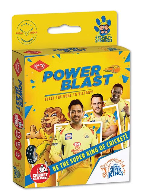 Buy Kaadoo Csk Adult Cricket Themed Board And Card Games For 6 Year