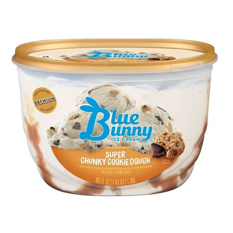 Blue Bunny Super Chunky Cookie Dough Ice Cream 46 Fl Oz Cookie