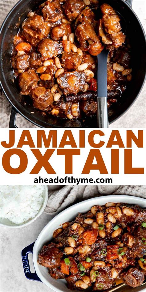 jamaican oxtail recipe oxtail thyme recipes jamaican oxtail