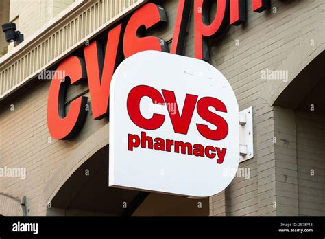 American retail and health care company CVS Pharmacy logo Stock Photo