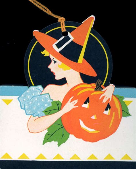 Vintage Halloween Witches Clip Art