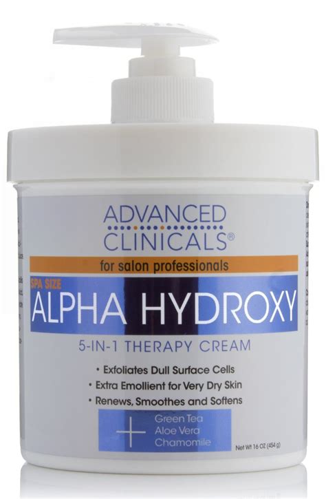 Advanced Clinicals Alpha Hydroxy Acid Cream Ingredients Explained