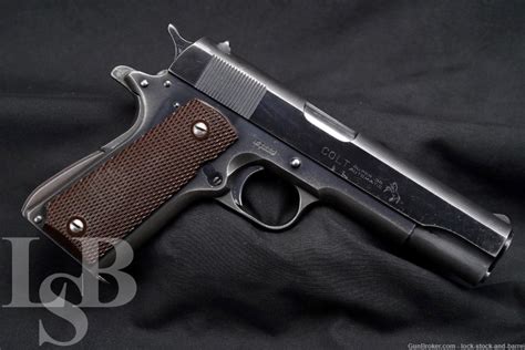 Post War Colt Super 38 Automatic Blue 5″ 1911 Semi Auto Pistol 1947 C