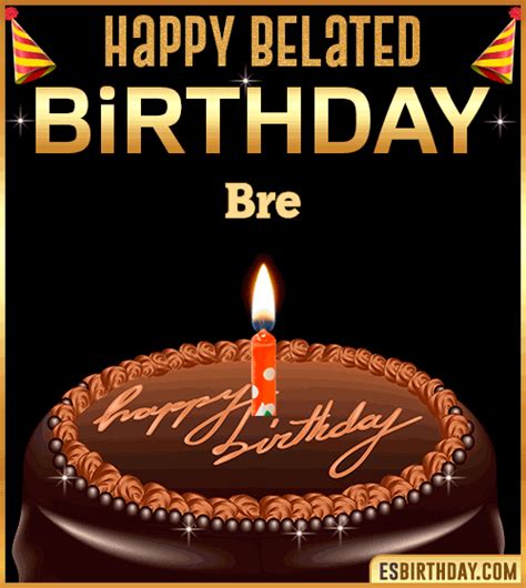 Happy Birthday Bre  🎂 Images Animated Wishes【28 S】