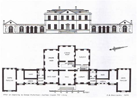 Addington Palace 1778 Plan Plan And Elevation Of The Mansi Flickr